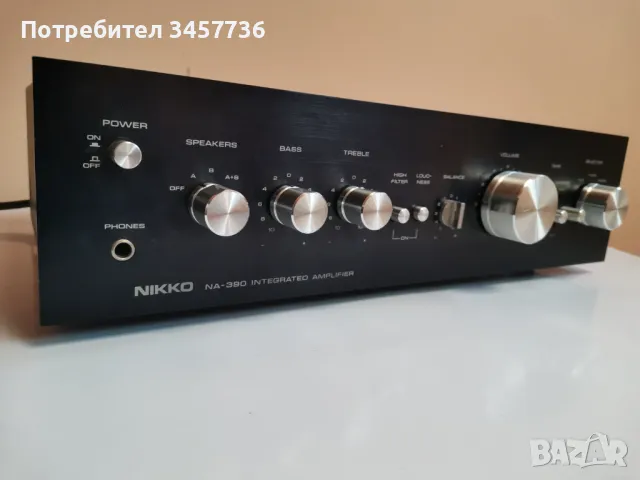 Винтидж Японски Стерео Усилвател NIKKO NA-390, снимка 11 - Ресийвъри, усилватели, смесителни пултове - 49289324