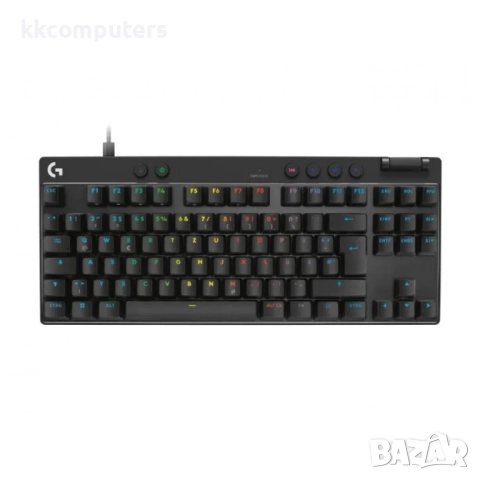 Logitech PRO X TKL RAPID Геймърска клавиатура - RGB Подсветка, US Layout, Черна, снимка 2 - Резервни части за телефони - 52558521