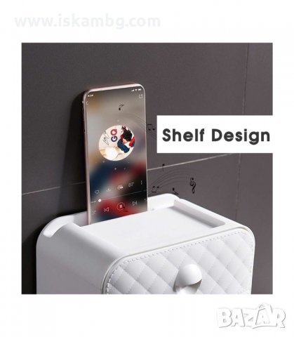 МОДЕРНА ПОСТАВКА ЗА ТОАЛЕТНА ХАРТИЯ С РАФТ И ЧЕКМЕДЖЕ - код 27500, снимка 9 - Други - 33919775