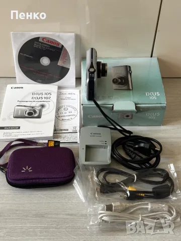 фотоапарат Canon IXUS 105 – като нов, пълен оригинален комплект, снимка 6 - Фотоапарати - 55899488