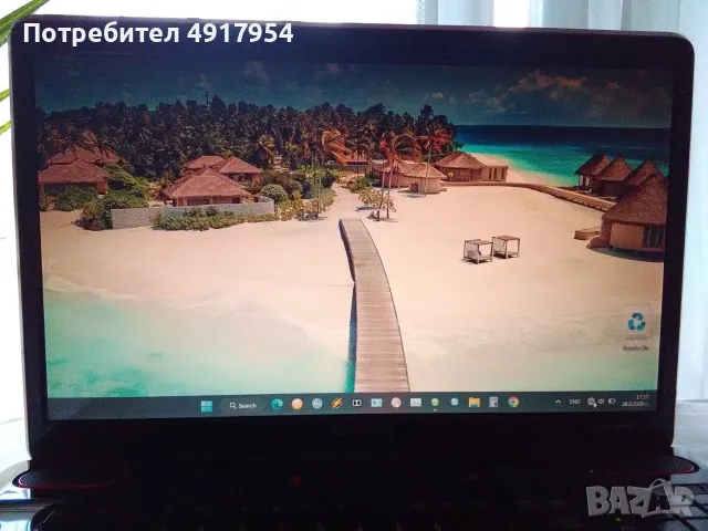 Лаптоп Toshiba Qosmio X505-Q887 18.4" | i7 | 8GB RAM | 256GB SSD | Като Нов! Ретро Екзотика, снимка 4 - Лаптопи за игри - 55963622