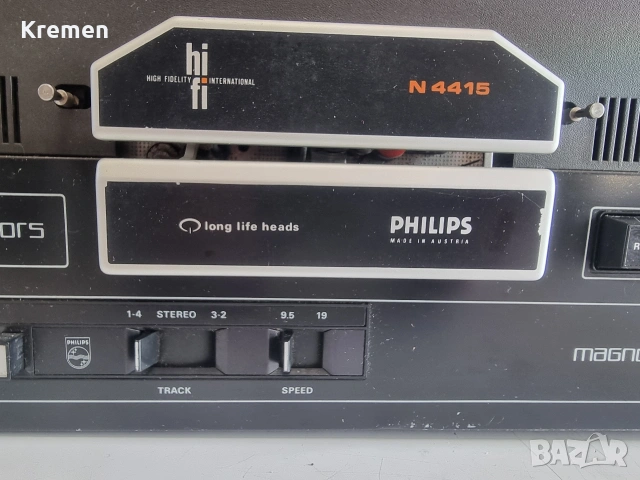 Ролкови магнетичният.PHILIPS N4415, снимка 6 - Ресийвъри, усилватели, смесителни пултове - 53152243
