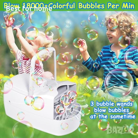 Машина за балончета,  18000+ балончета в минута с 2 скорости, 8 пръчки, снимка 2 - Други - 51306964