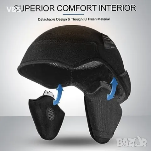 Ски каска Odoland със ски очила за ски и сноуборд Регулируем размер с антифони за мъже жени тийнейдж, снимка 7 - Зимни спортове - 49227141