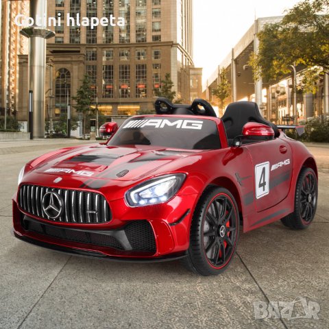 Акумулаторена кола Mercedes Benz GT4 AMG 12V , снимка 2 - Детски велосипеди, триколки и коли - 38691437