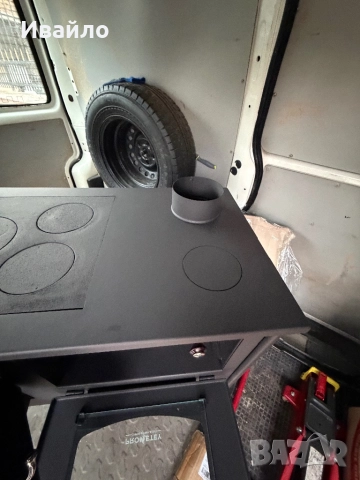 Печка Прометей с фурна на твърдо гориво , снимка 4 - Отоплителни печки - 52068898