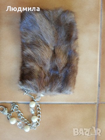 Калъф телефон и украшение чанта,естествен косъм,Цена за комплект, снимка 5 - Други - 38805925