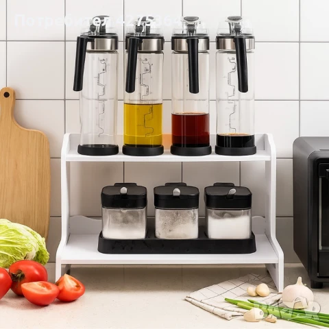 Двуслоен органайзер за плот – Идеален ред и стил във всяко пространство, снимка 1