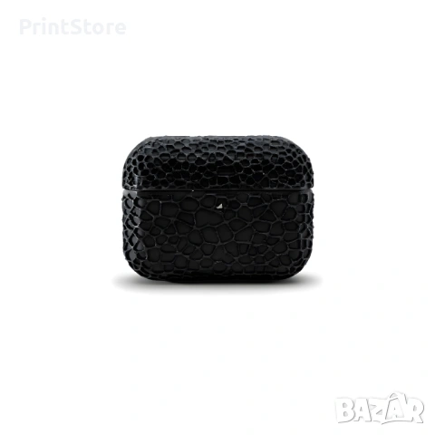 Удароустойчив кейс за AirPods Pro / Pro 2 – Черен 3D дизайн, снимка 2 - Друга електроника - 53287207