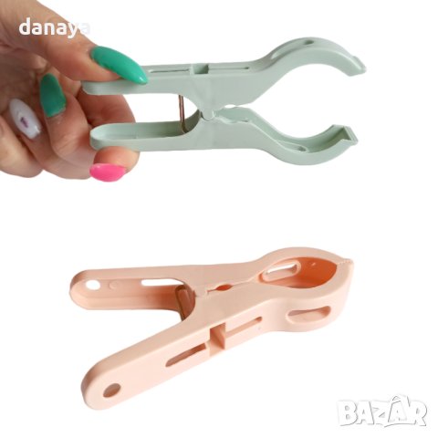 3696 Комплект големи щипки за олекотени завивки хавлии, 12 броя, снимка 3 - Сушилници - 40637498