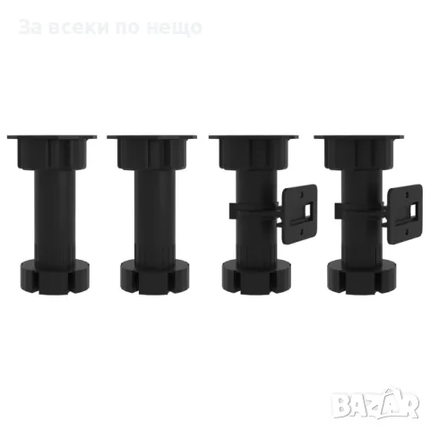 Шкаф за микровълнова, бетонно сив, 60x57x207 см, ПДЧ Код P299, снимка 10 - Шкафове - 49779177