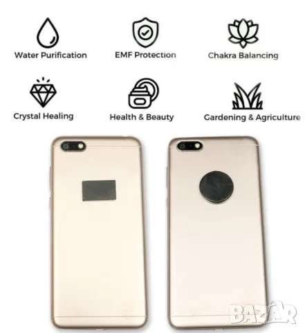 Антистатична Лепенка от Шунгит за Смартфон Таблет Мобилен Стационарен Телефон Лаптопи Ноутбук Рутери, снимка 7 - Други - 48138279