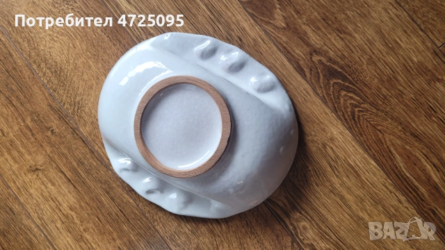 Винтидж керамична чиния, снимка 2 - Чинии - 53484036