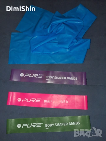 2х 0.5кг. тежести, 3 мини ластика и 1 лента, снимка 3 - Фитнес уреди - 53726699