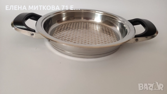 АМС масивно грил тиганче двойно дъно, снимка 3 - Съдове за готвене - 51726456