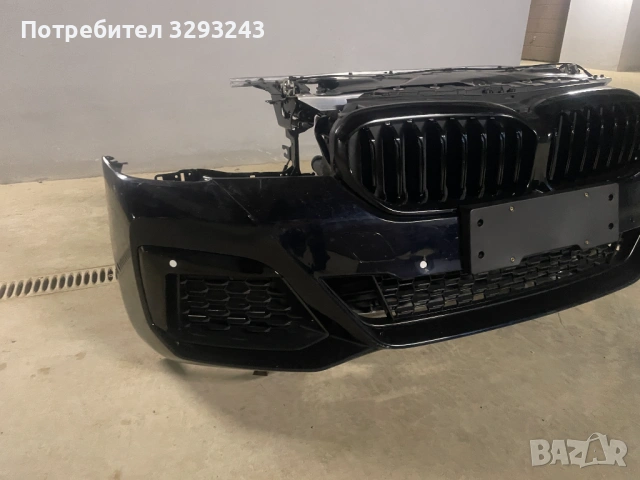 Напълно окомплектована предна броня и преден панел за BMW 5 G30 LCI M SPORT, снимка 10 - Части - 53801972