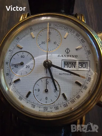 Candino chronograph Valjoux 7750 vintage , снимка 4 - Мъжки - 53992099