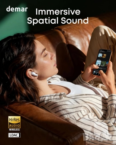 Безжични Bluetooth слушалки Soundcore Liberty Buds от Anker, бели, снимка 5 - Bluetooth слушалки - 52973597