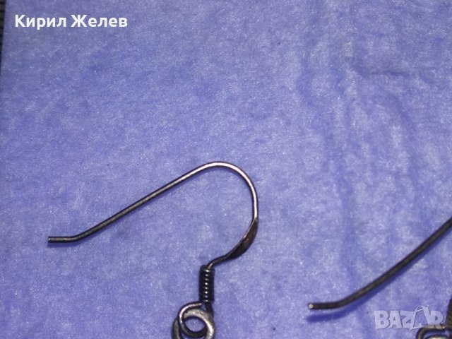 НЕВЕРОЯТНИ ГОТИЧЕСКИ СРЕБЪРНИ ОБЕЦИ ОКСИДИРАНО СРЕБРО 925 АНГЛИЯ Ръчна ХУДОЖЕСТВЕНА ИЗРАБОТКА 40009, снимка 16 - Обеци - 42656176