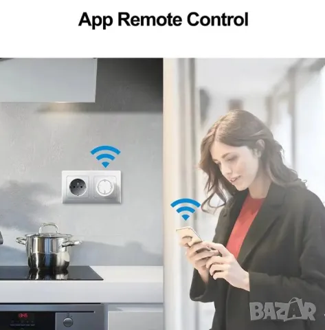 Bluetooth+ WiFi Smart Контакт с Вграден Електромер eWeLink APP Контрол Приложение на Смартфон/Таблет, снимка 12 - Смарт гривни - 48155902