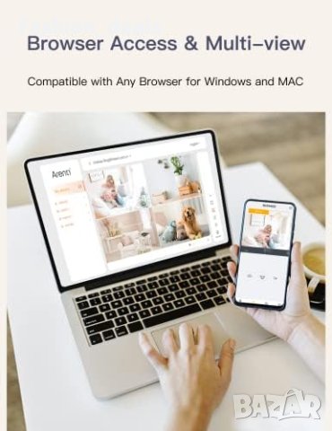 Нова Камера  за проследяване с приложение за телефон /4МP/Работи с Аlexa Сигурност  , снимка 7 - Други - 41327152
