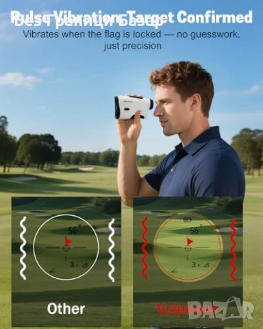 Нов Компактен голф далекомер 1200 ярда, акумулаторен, водоустойчив, снимка 5 - Голф - 51736521