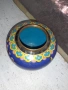Красива стара колекционерска ваза Клоазоне cloisonne, снимка 3