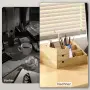 HOMCOM Бамбуков органайзер за бюро с чекмедже, снимка 7