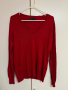 Дамски червен пуловер, L