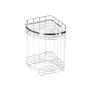 Етажерка за баня Rosberg R53001A2, 2нива/3нива ъгъл, 21x21x39см., снимка 3