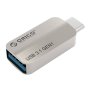 Orico адаптер Adpater OTG USB 3.1 Type C to Type A/F, Metal - CTA2-SV  - 24 месеца гаранция