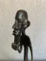  Бронзова/месингова статуя на африкански племенен човек, снимка 5