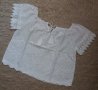 ИЗКЛЮЧИТЕЛНО КРАСИВА бяла памучна блуза/риза в английска дантела , снимка 1 - Ризи - 41979218