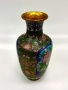 Антикварна ваза клуазоне - ръчен емайл, cloisonné, снимка 2