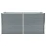 vidaXL Повдигната леха, 160x80x45 см, поцинкована стомана, сива, снимка 3