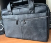 Мъжка елегантна офис чанта за лаптоп 15”/Бизнес куфарче от естест. кожа!, снимка 13
