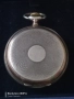 Стар работещ сребърен джобен часовник., снимка 3