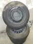 4 броя метални джанти 15" 5х100 от Toyota Avensis T22 със зимни гуми Rosava Snowgard 195/65, снимка 2