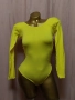 M/L Жълто еластично боди с дълъг ръкав , снимка 5