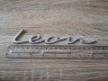 Емблема надпис Сеат Леон Seat Leon нов стил, снимка 2