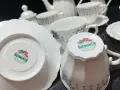 български костен порцелан Бонония сервиз за чай кафе , снимка 6
