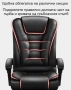 Масажен въртящ се офис стол с подложка за краката OFFICE MASSAGE CHAIR 008, снимка 11