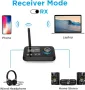 Bluetooth трансмитер приемник 3-в-1 Bluetooth 5.0 аудио адаптер за 2 слушалки с байпас контрол на си, снимка 5