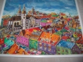 "Цветен град" картина на худ. Десислава Илиева, снимка 2