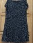 Черна рокля на бели точки, пада тежко, има еластичност, размер XXXL, без следи отупотреба, снимка 4
