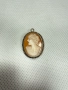 Стара сребърна камея / рапан / сребро. №7663, снимка 1