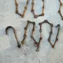 стари ковани вериги за огнище 3, снимка 3
