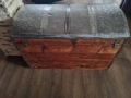 Стар дървен сандък/ракла/скрин, снимка 4