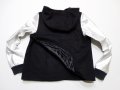 Nike Destroyer Butterfly Black Wool Silver Leather Jkt Дамско Яке Естествена Кожа+Вълна Размер L, снимка 15