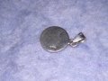 ПРЕКРАСЕН СРЕБЪРЕН СЕДЕФЕН РЕТРО АРТ СТИЛ ПЕНДАНТ СРЕБРО 925 АНГЛИЯ с ШЛИФОВАН КРАЛСКИ СЕДЕФ 34130, снимка 4